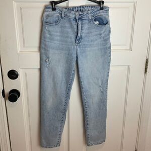 Gap jegging ankle high rise light wash size 18